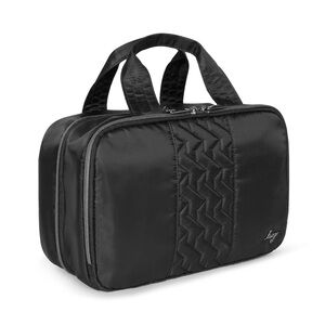 Lug Flatbed Deluxe Cosmetic Bag. Black.NWT
